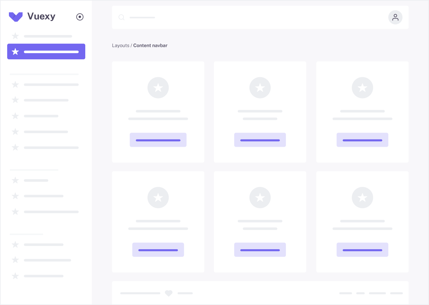 نوار ناوبری محتوا طرح بندی